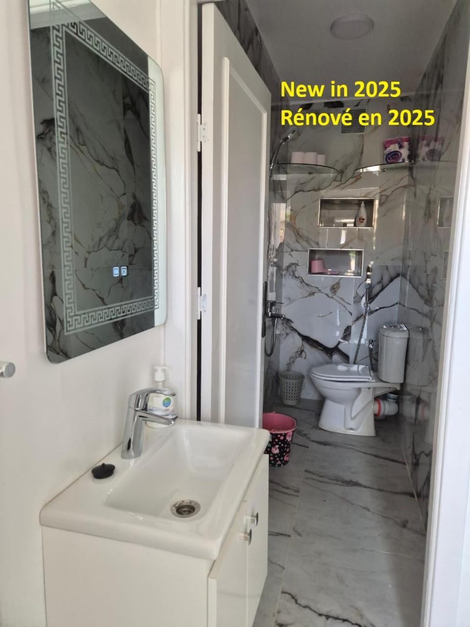 Stylish Duplex - Ocean View - Airport - Wifi - Renovated 2025 - 24H Reception Apartment Jbila Ngoại thất bức ảnh